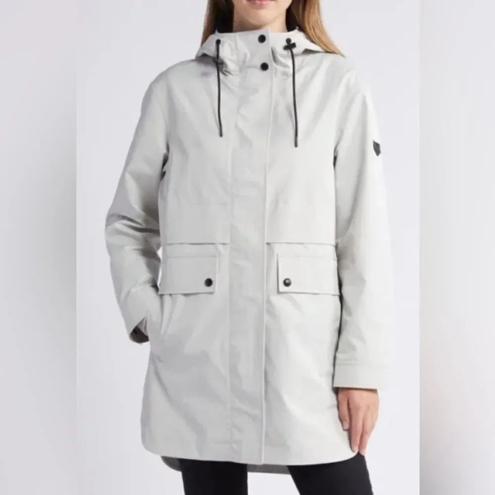NWTs Sam Edelman Hooded Anorak Jacket in Sand Shell Tan Size Small